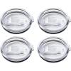 Silver Buffalo 4 Pack Replacement Lids for 40 Ounce Stainless Steel Tumbler