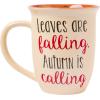 Silver Buffalo Peanuts Snoopy Woodstock Happy Dance Wax Resist 20oz Ceramic Camper Mug(Peanuts Autumn)