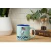Silver Buffalo Peanuts Snoopy Woodstock Happy Dance Wax Resist 20oz Ceramic Camper Mug(Peanuts First Beagle on the Moon)