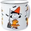 Silver Buffalo Peanuts Snoopy Woodstock Happy Dance Wax Resist 20oz Ceramic Camper Mug(Peanuts Halloween Costumes (Camper))