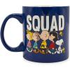 Silver Buffalo Peanuts Snoopy Woodstock Happy Dance Wax Resist 20oz Ceramic Camper Mug(Peanuts Squad)