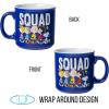 Silver Buffalo Peanuts Snoopy Woodstock Happy Dance Wax Resist 20oz Ceramic Camper Mug(Peanuts Squad (Camper))