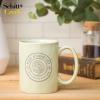 Silver Buffalo Schitt’s Creek Rose Apothecary Circle Badge Wax Resist Ceramic Pottery Mug, 17 Ounces