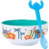 Silver Buffalo Disney Lilo and Stitch Tropical Ceramic Bowl with Color Changing Spoon Featuring Stitch, 28 Ounces(Disney Lilo and Stitch Tropical)