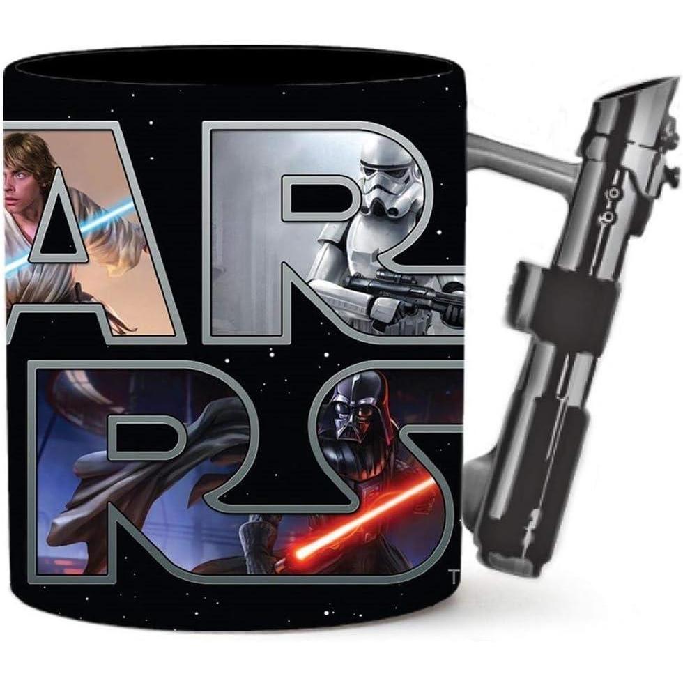 image:imageSilver Buffalo Star Wars Lightsaber Sculpted Handle Ceramic Mug 20 Ounces