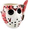 Silver Buffalo Warner Bros Friday The 13th Jason Mask with Knife Ceramic Coffee 3D Sculpted Mug, 1 Count (Pack of 1), Multicolor, 20 fluid ounce.(Multicolor)