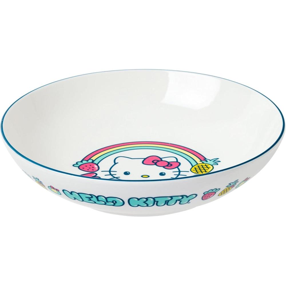 image:imageSilver Buffalo Hello Kitty Fruit Rainbow 9 Coupe Ceramic Dinner Bowl