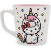Silver Buffalo Hello Kitty Unicorn 17oz Wide Latte Ceramic Mug
