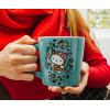 Silver Buffalo Sanrio Hello Kitty Leopard Wide Latte Ceramic Mug, 17 Ounces