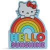 Silver Buffalo Sanrio Hello Kitty Rainbow Large Die Cut MDF Box Wall Sign, 6.4” x 1.18” 8”