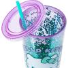 Silver Buffalo Sanrio Hello Kitty Summer Bod Ready Pineapple Swimsuit Plastic Confetti Cold Cup with Lid and Straw, 32 Ounces(Hello Kitty Summer Ready)
