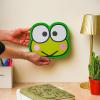Silver Buffalo Sanrio Hello Kitty and Friends Large Die Cut MDF Box Wall Sign Featuring Keroppi, 8” x 1.2” x 7”