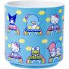 Silver Buffalo Sanrio Hello Kitty and Friends Pompompurin Pochacco Badtz Maru My Melody Cinnamoroll Kuromi Chococat Keroppi Tuxedosam Little Twin Stars Stackable Ceramic Mug, 13 Ounces