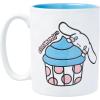 Silver Buffalo Sanrio Hello Kitty and Friends Wax Resist Ceramic Mug Featuring Cinnamoroll, 17 Ounces