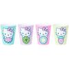 Silver Buffalo Sanrio Hello Kitty 4 Piece Plastic Mini Cup Set, 1.5 Ounces