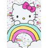 Silver Buffalo Sanrio Hello Kitty Rainbow Glitter Box Sign Wall Art, 5″ x 1.5″ x 7”