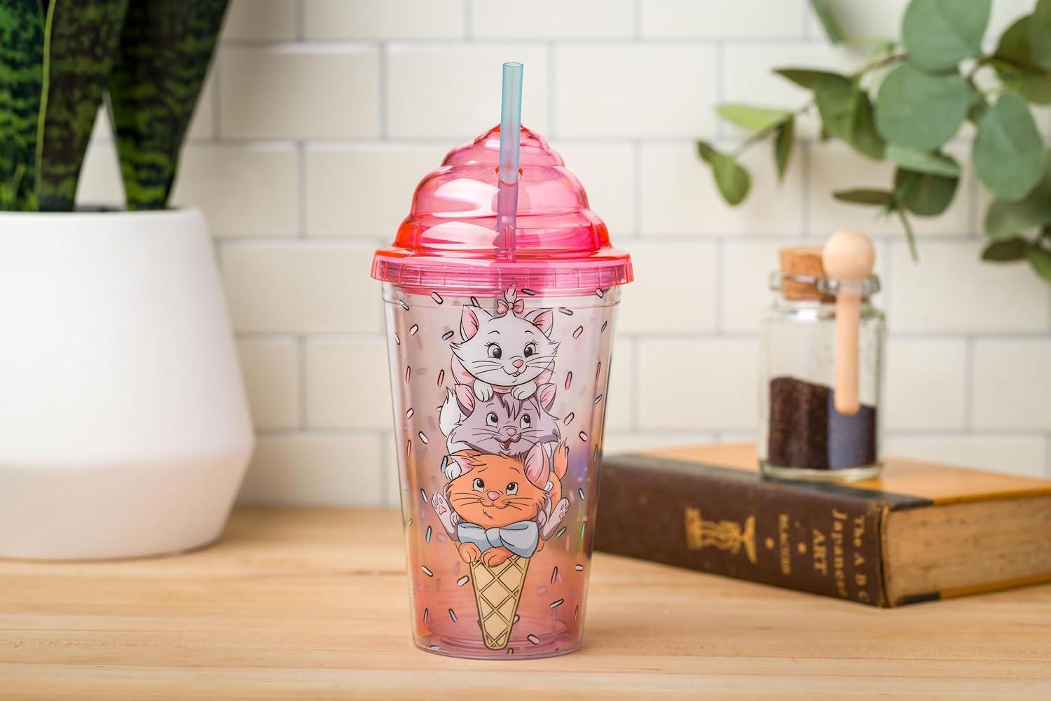 image:imageSilver Buffalo Disney Lilo and Stitch Ice Cream Shape Sculpted Cold Cup with Lid and Straw 16 OuncesThe Aristocats
