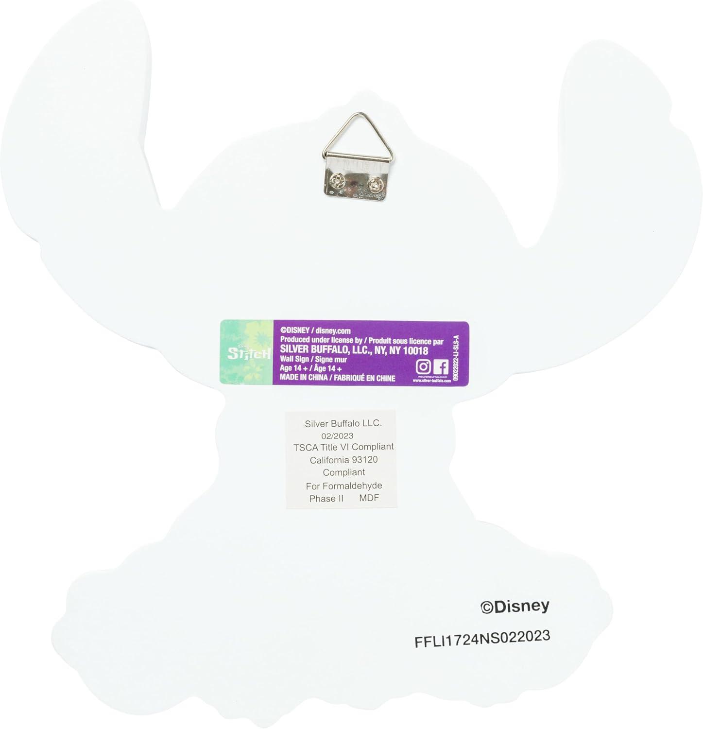 image:imageSilver Buffalo Disney Lilo and Stitch Large Die Cut MDF Box Wall Sign 705 x 118 x 732