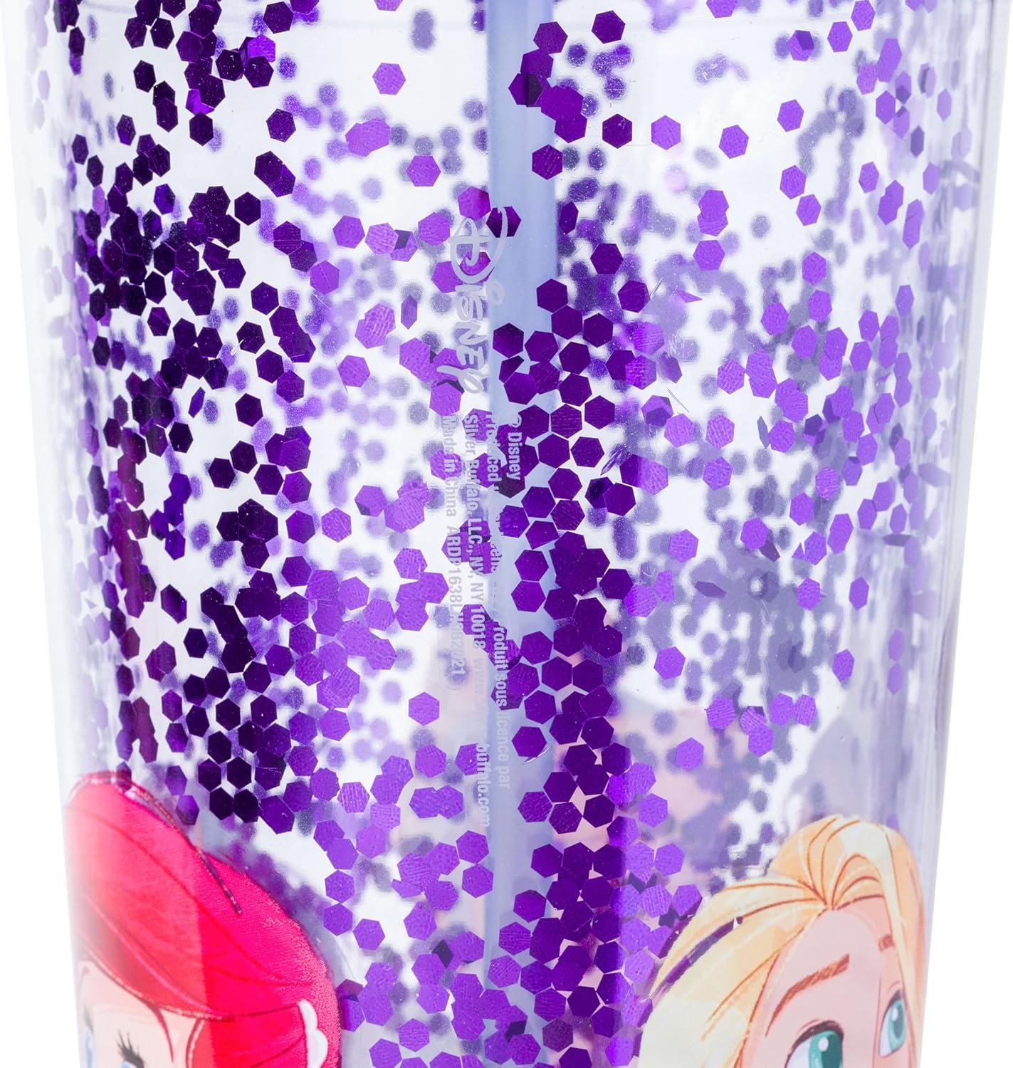 image:imageSilver Buffalo Disney Lilo and Stitch Pineapple Plastic Confetti Cold Cup with Lid and Straw 32 OuncesDisney Princesses