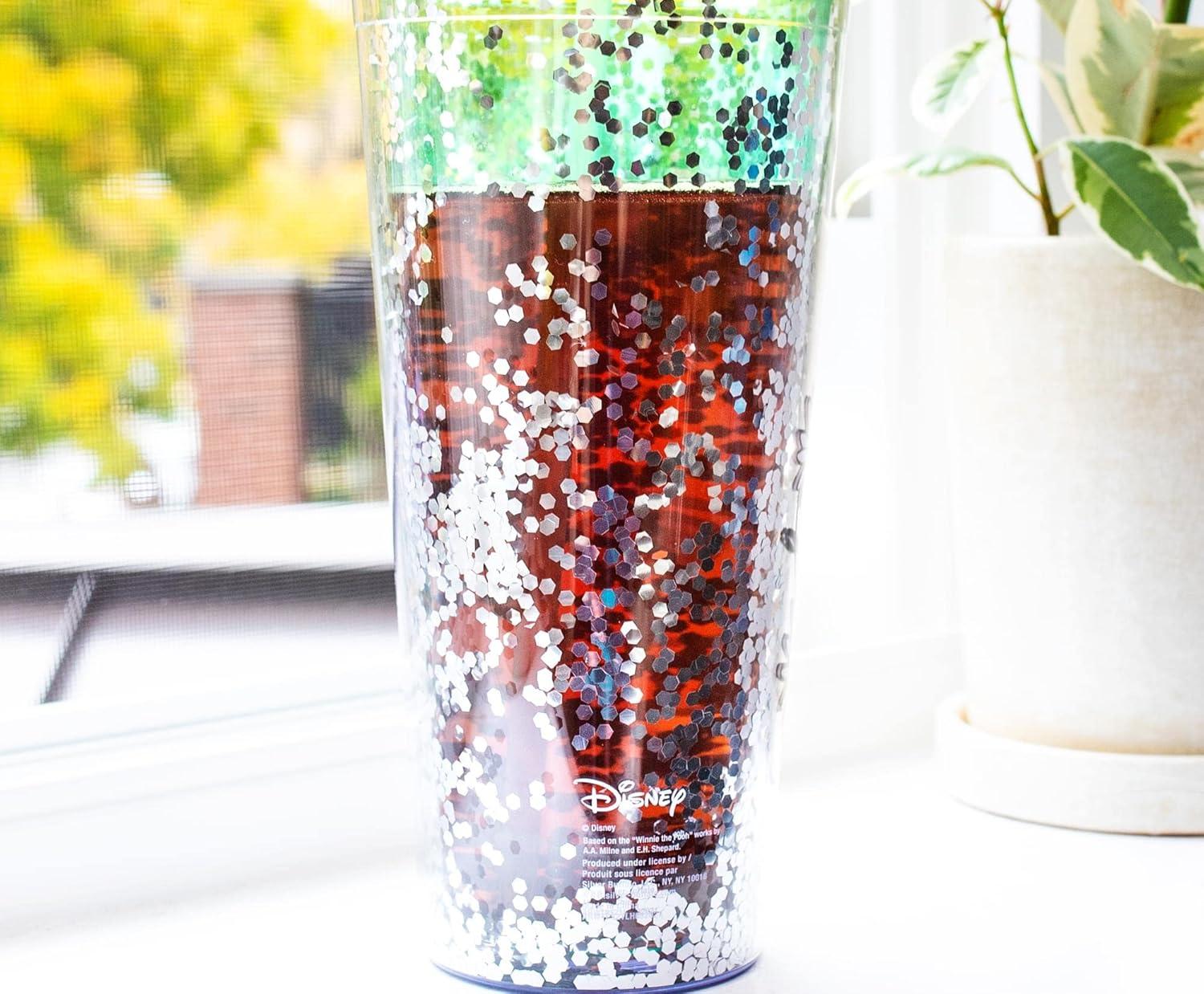 image:imageSilver Buffalo Disney Lilo and Stitch Pineapple Plastic Confetti Cold Cup with Lid and Straw 32 OuncesWinnie the Pooh Flowers