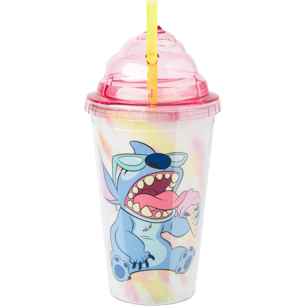 image:imageSilver Buffalo Disney Lilo and Stitch Ice Cream Shape Sculpted Cold Cup with Lid and Straw 16 OuncesLilo and Stitch