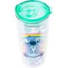 Silver Buffalo Disney Lilo and Stitch Double Wall Travel Tumbler with Slide Close Lid Featuring Stitch, 20 Ounces(Disney Lilo and Stitch)