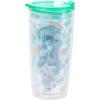 Silver Buffalo Disney Lilo and Stitch Double Wall Travel Tumbler with Slide Close Lid Featuring Stitch, 20 Ounces(Disney Lilo and Stitch)
