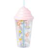 Silver Buffalo Disney Lilo and Stitch Ice Cream Shape Sculpted Cold Cup with Lid and Straw, 16 Ounces(Disney Sweets)