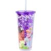 Silver Buffalo Disney Lilo and Stitch Pineapple Plastic Confetti Cold Cup with Lid and Straw, 32 Ounces(Disney Princesses)