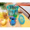 Silver Buffalo Disney Lilo and Stitch Pineapple Plastic Confetti Cold Cup with Lid and Straw, 32 Ounces(Lilo and Stitch Ohana)