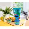 Silver Buffalo Disney Lilo and Stitch Pineapple Plastic Confetti Cold Cup with Lid and Straw, 32 Ounces(Lilo and Stitch Ohana)