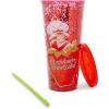 Silver Buffalo Disney Lilo and Stitch Pineapple Plastic Confetti Cold Cup with Lid and Straw, 32 Ounces(Strawberry Shortcake)