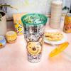 Silver Buffalo Disney Lilo and Stitch Pineapple Plastic Confetti Cold Cup with Lid and Straw, 32 Ounces(Winnie the Pooh Flowers)