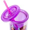 Silver Buffalo Disney Lilo and Stitch Rainbow and Pineapple Tropical Plastic Tall Cold Cup with Lid and Straw, 20 Ounces(Bratz Grid)