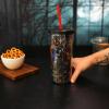 Silver Buffalo Disney Lilo and Stitch Rainbow and Pineapple Tropical Plastic Tall Cold Cup with Lid and Straw, 20 Ounces(Five Nights at Freddy’s)