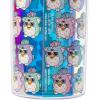 Silver Buffalo Disney Lilo and Stitch Rainbow and Pineapple Tropical Plastic Tall Cold Cup with Lid and Straw, 20 Ounces(Furby Iridescent)