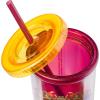 Silver Buffalo Disney Lilo and Stitch Rainbow and Pineapple Tropical Plastic Tall Cold Cup with Lid and Straw, 20 Ounces(Harry Potter Gryffindor)