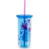 Silver Buffalo Disney Lilo and Stitch Rainbow and Pineapple Tropical Plastic Tall Cold Cup with Lid and Straw, 20 Ounces(Lilo and Stitch 2 Cute)