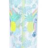 Silver Buffalo Disney Lilo and Stitch Rainbow and Pineapple Tropical Plastic Tall Cold Cup with Lid and Straw, 20 Ounces(Lilo and Stitch Tropical Rainbow)