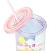 Silver Buffalo Disney Lilo and Stitch Rainbow and Pineapple Tropical Plastic Tall Cold Cup with Lid and Straw, 20 Ounces(Strawberry Shortcake Sweets)