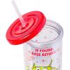 Silver Buffalo Disney Lilo and Stitch Rainbow and Pineapple Tropical Plastic Tall Cold Cup with Lid and Straw, 20 Ounces(Toy Story Pizza Planet)