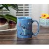 Silver Buffalo Disney Lilo and Stitch Sitting Etched Engraved Wax Resist Handmade Pottery Ceramic Mug, 17 Ounces