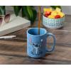 Silver Buffalo Disney Lilo and Stitch Sitting Etched Engraved Wax Resist Handmade Pottery Ceramic Mug, 17 Ounces