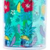 Silver Buffalo Disney Lilo and Stitch Tropical Plastic Cold Cup with Lid and Straw, 20 Ounces(Teal/Multi)