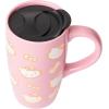 Silver Buffalo Lilo and Stitch Floral Tropical Blue Double Wall Travel Tumbler with Slide Close Lid, 20 Ounces(Hello Kitty Gold and Pink Bows (16 Ounces))