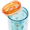Silver Buffalo Lilo and Stitch Floral Tropical Blue Double Wall Travel Tumbler with Slide Close Lid, 20 Ounces(Lilo and Stitch (20 Ounces))