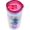 Silver Buffalo Lilo and Stitch Floral Tropical Blue Double Wall Travel Tumbler with Slide Close Lid, 20 Ounces(Lilo and Stitch Kauai  Hawaii (20 Ounces))