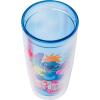 Silver Buffalo Lilo and Stitch Floral Tropical Blue Double Wall Travel Tumbler with Slide Close Lid, 20 Ounces(Lilo and Stitch Kauai  Hawaii (20 Ounces))