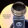 Silver Buffalo Lilo and Stitch Floral Tropical Blue Double Wall Travel Tumbler with Slide Close Lid, 20 Ounces(Nightmare Before Christmas (16 Ounces))