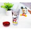 Silver Buffalo Lilo and Stitch Floral Tropical Blue Double Wall Travel Tumbler with Slide Close Lid, 20 Ounces(Vintage Mickey Mouse (20 Ounces))